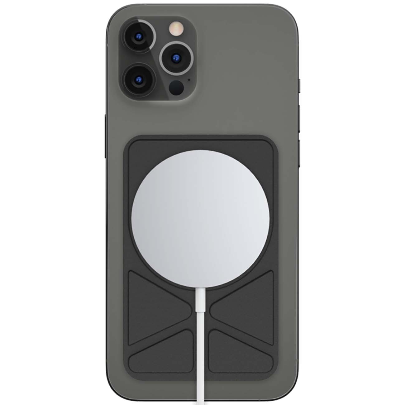 Магнитное крепление-подставка SwitchEasy MagStand Leather Stand черный