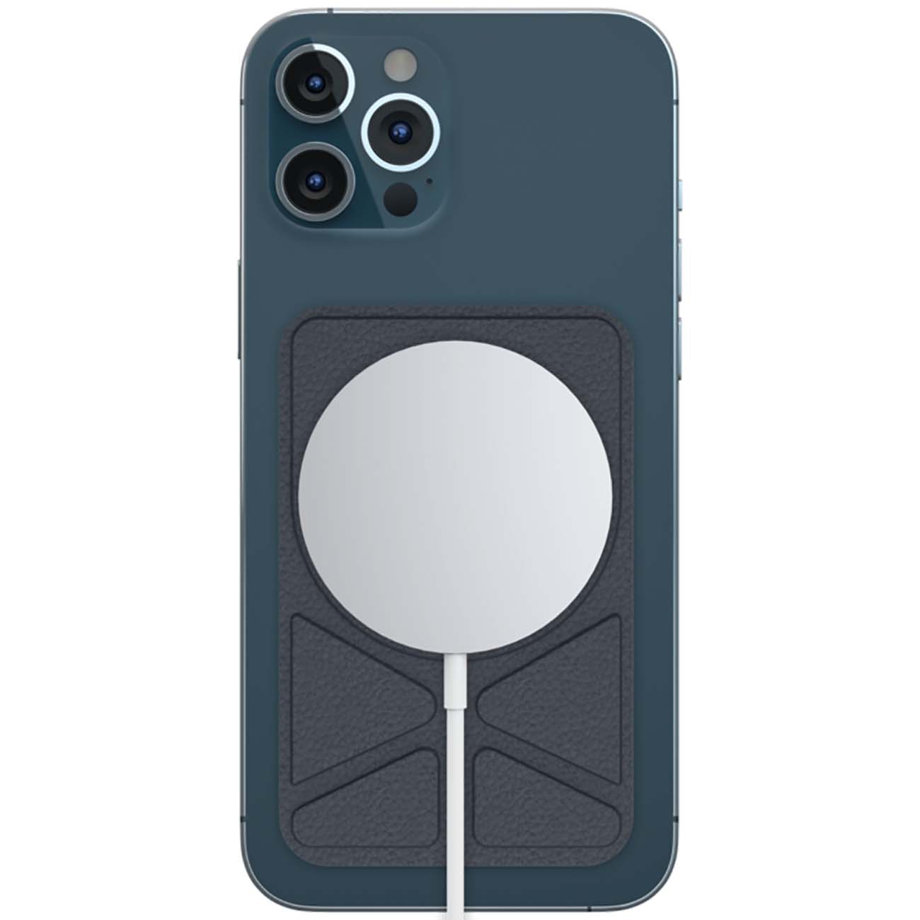 Магнитное крепление-подставка SwitchEasy MagStand Leather Stand Classic синий