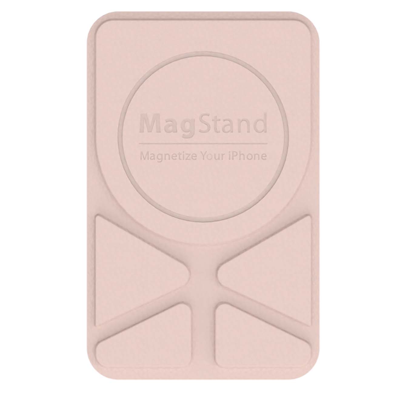 Магнитное крепление-подставка SwitchEasy MagStand Leather Stand Pink песок