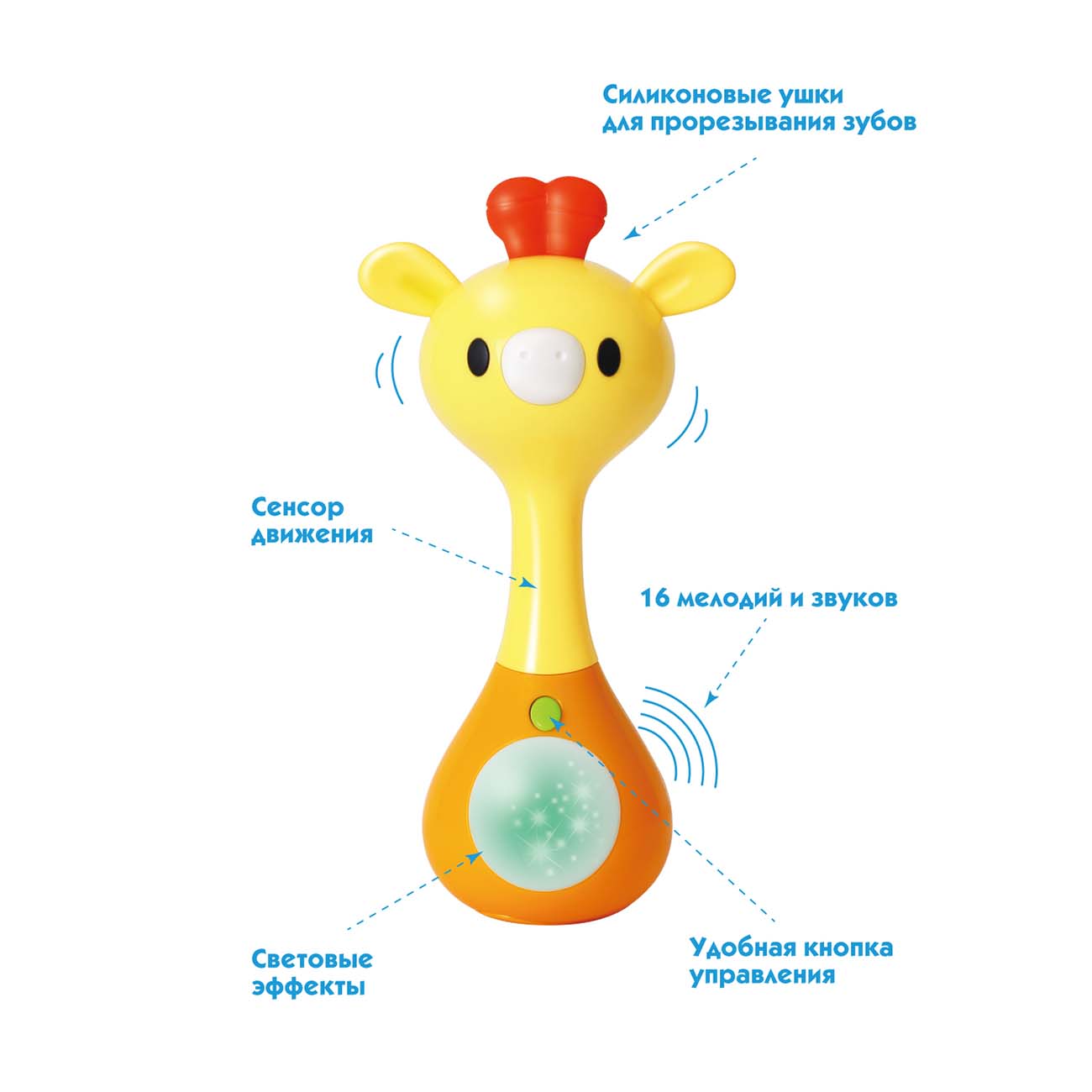 Музыкальная игрушка ND Play Веселый жираф NDT-001