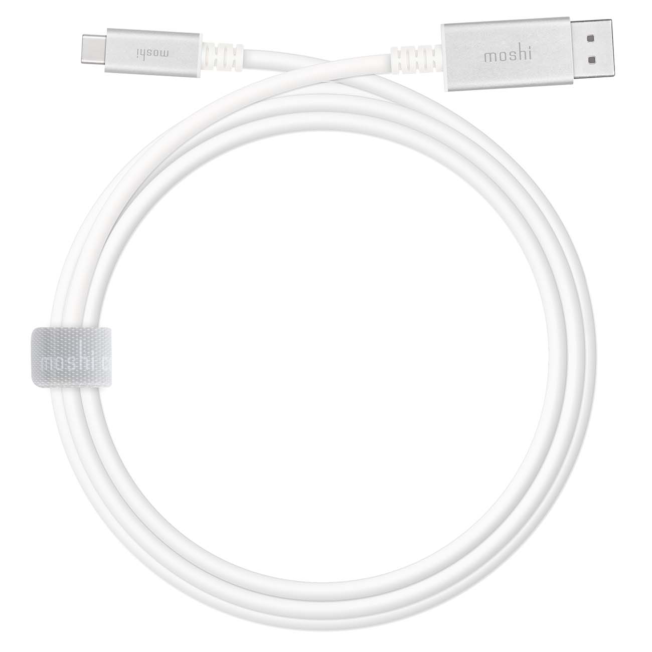 Кабель для Mac Moshi USB-C to DisplayPort 5K 60 Гц белый (99MO084102)