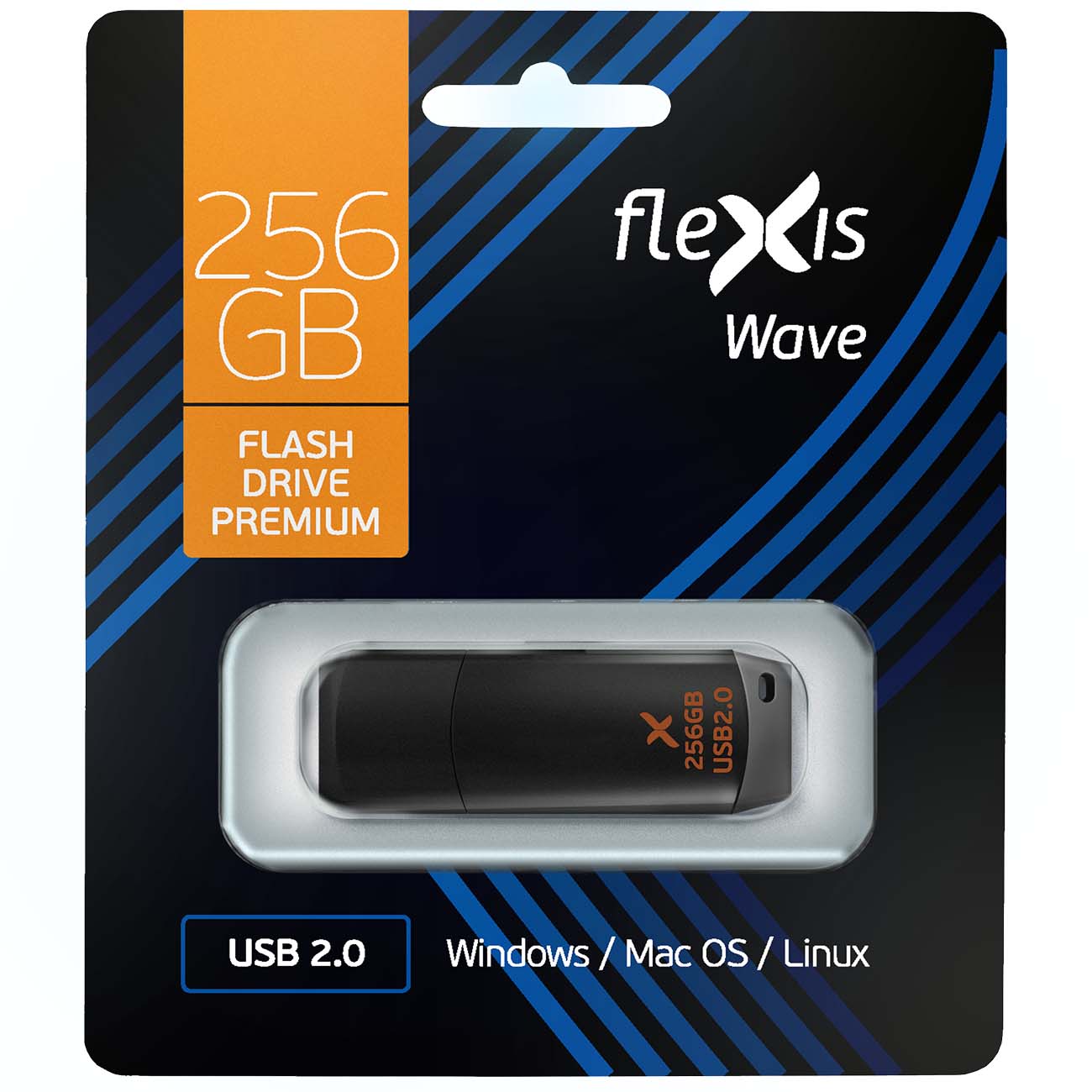 Флеш-диск Flexis RBK-105 256GB USB2.0 (FUB20256RBK-105)