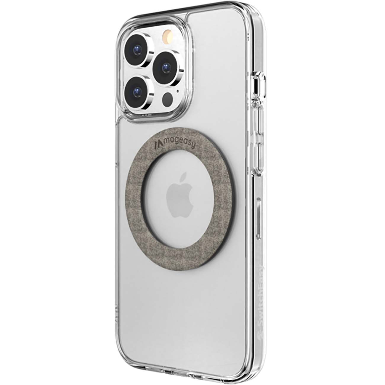 Магнитный держатель SwitchEasy MagDoka Ring MagSafe серый