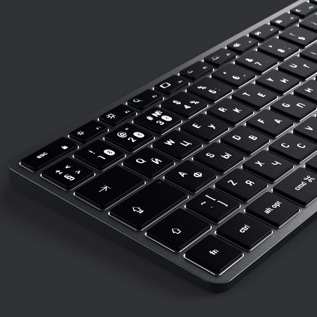 Клавиатура беспроводная Satechi Slim X1 серый космос (ST-BTSX1M-RU)