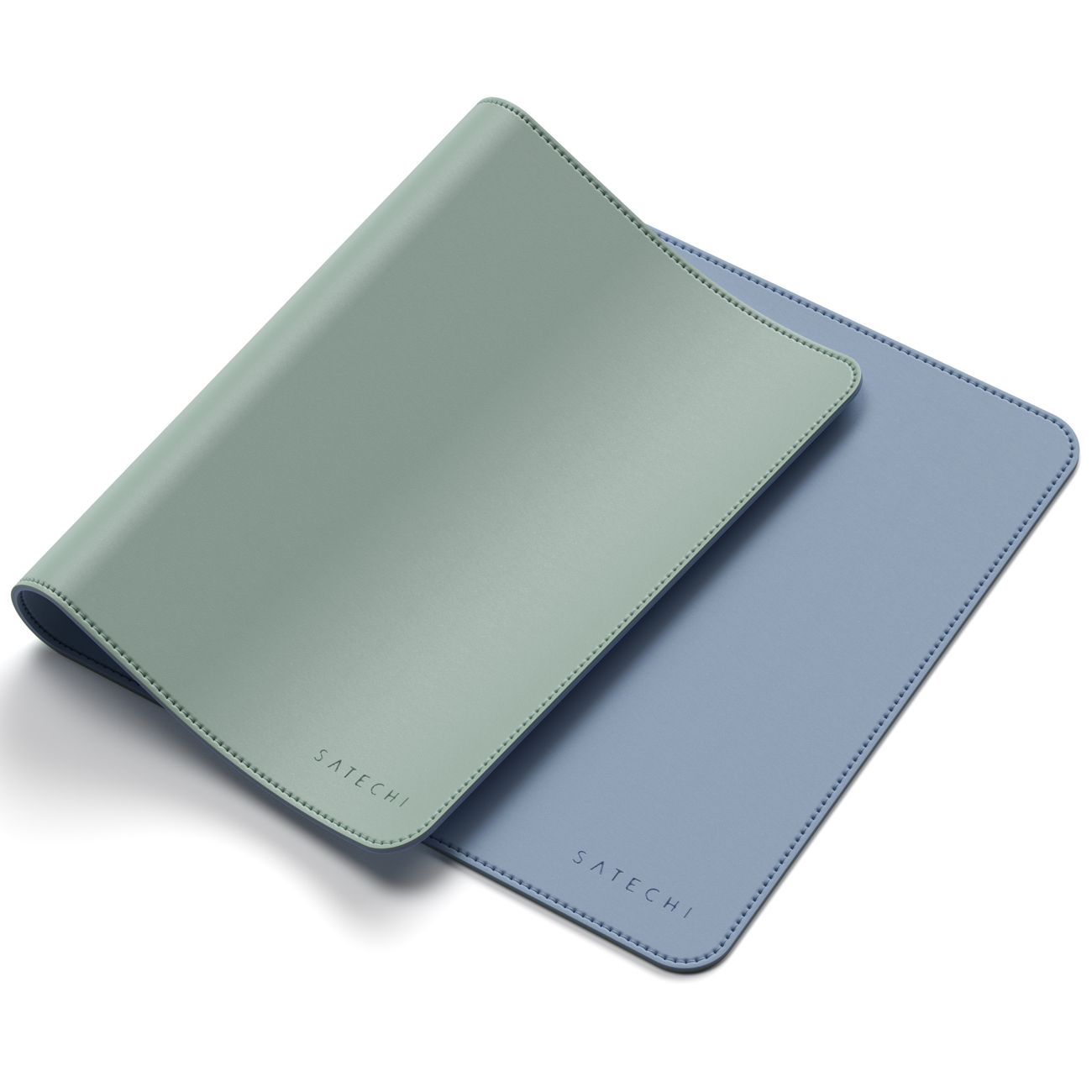 Коврик для мыши Satechi Dual Side ECO-Leather Deskmate Blue/зеленый