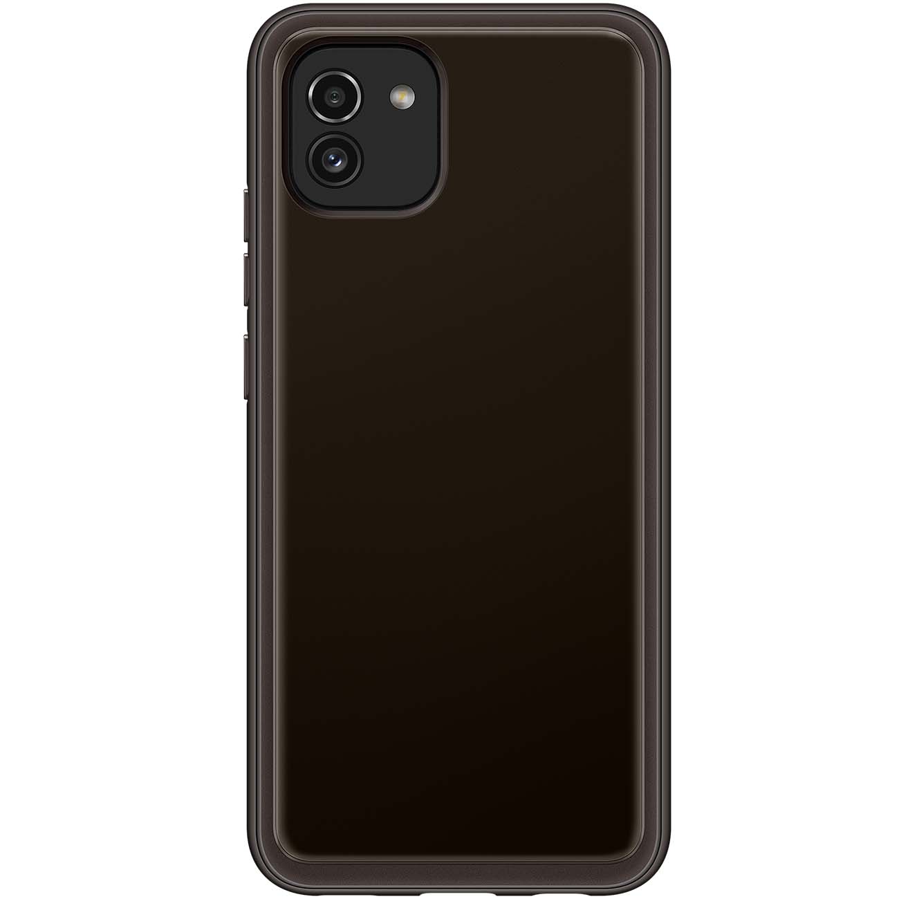 Чехол Samsung Soft Clear Cover A03 черный (EF-QA035)
