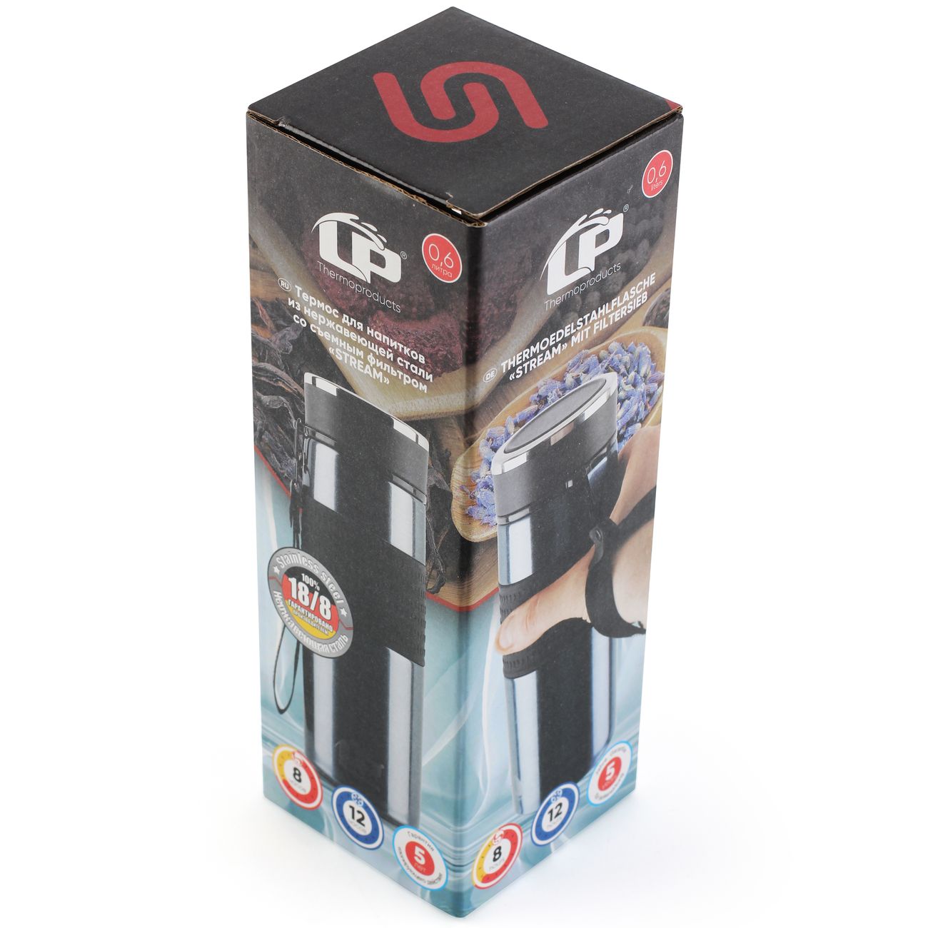 Термос LP Stream 0,6л Blue (62299)