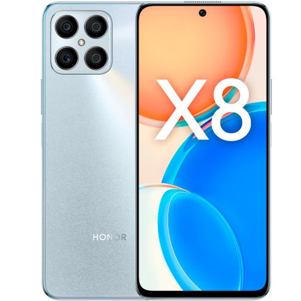 Смартфон HONOR X8 6/128GB титановый серебристый (5109ACXW) фото