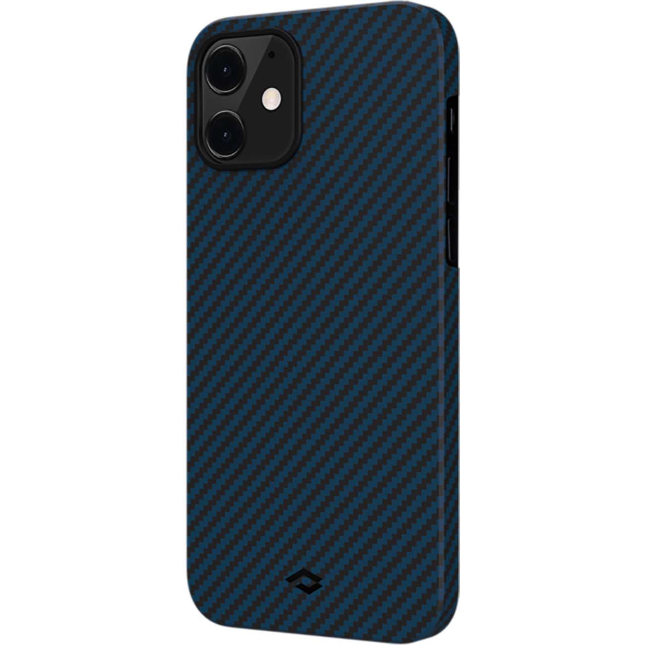 Чехол Pitaka iPhone 12 Mini (Slim) сине-черный (KI1208)