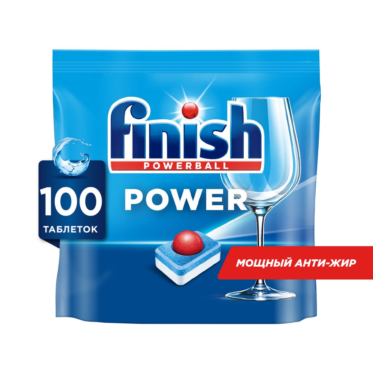 Таблетки для посудомоечной машины Finish Power 100 шт (3213234)