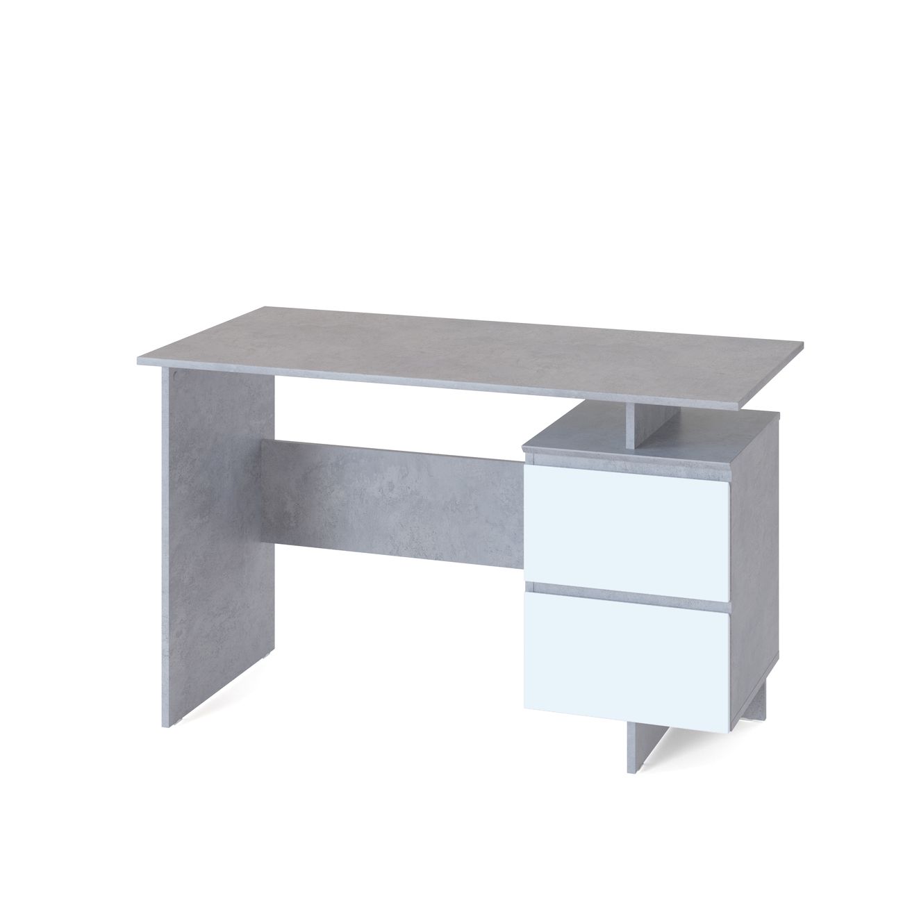 Стол компьютерный Сокол Меб.фабрика СПм-19 Бетон/белый