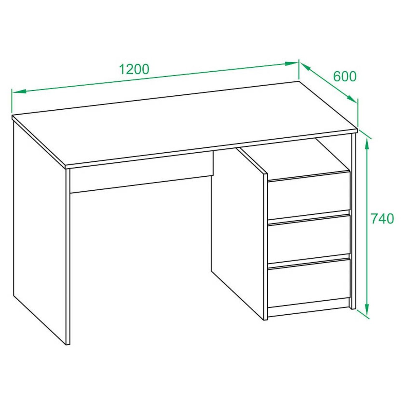 Стол компьютерный Сокол Меб.фабрика СПм-21 Бетон/белый