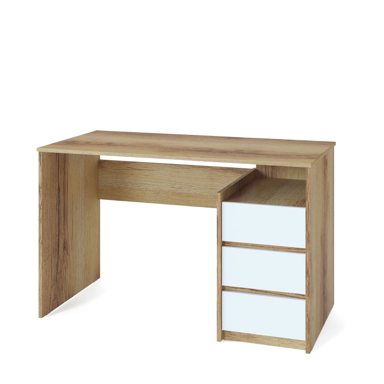 Стол компьютерный Сокол Меб.фабрика СПм-21 Дуб делано/белый