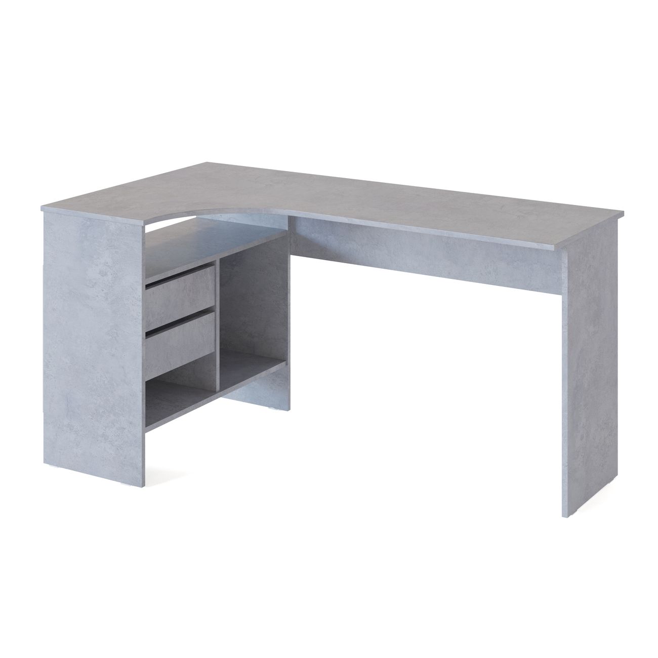 Стол компьютерный Сокол Меб.фабрика СПм-25 Левый Бетон