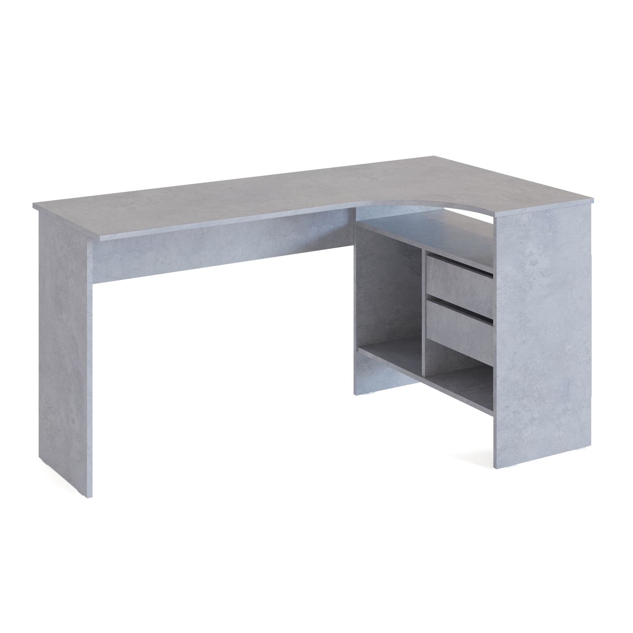 Стол компьютерный Сокол Меб.фабрика СПм-25 Правый Бетон