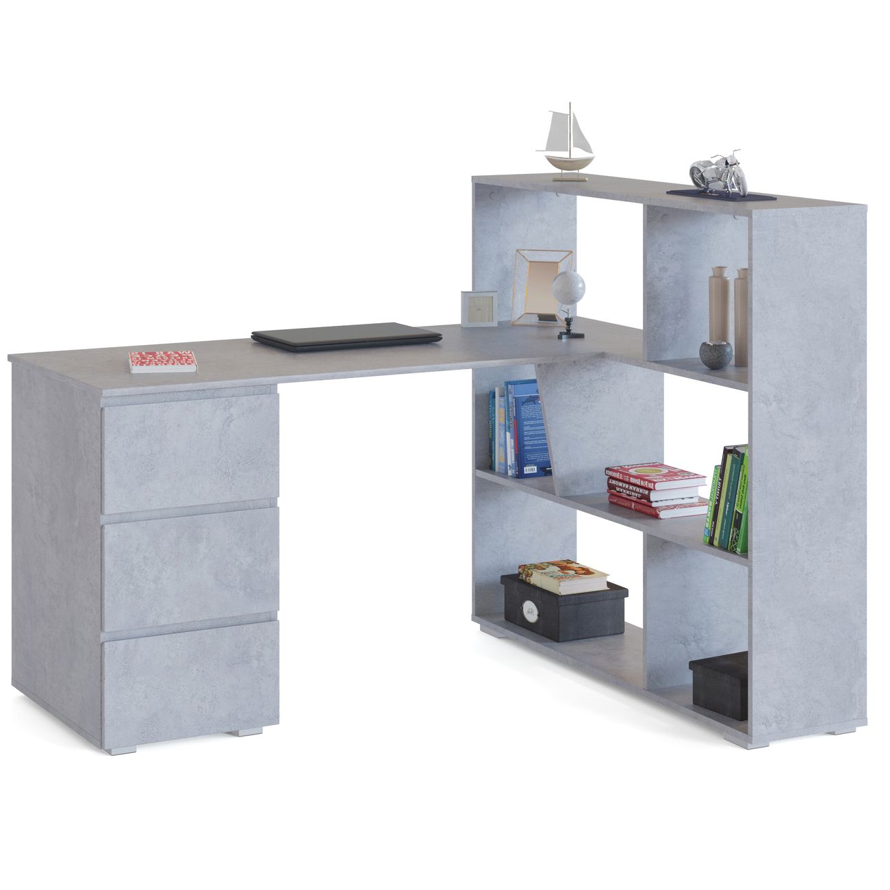 Стол компьютерный Сокол Меб.фабрика СПм-20 Бетон