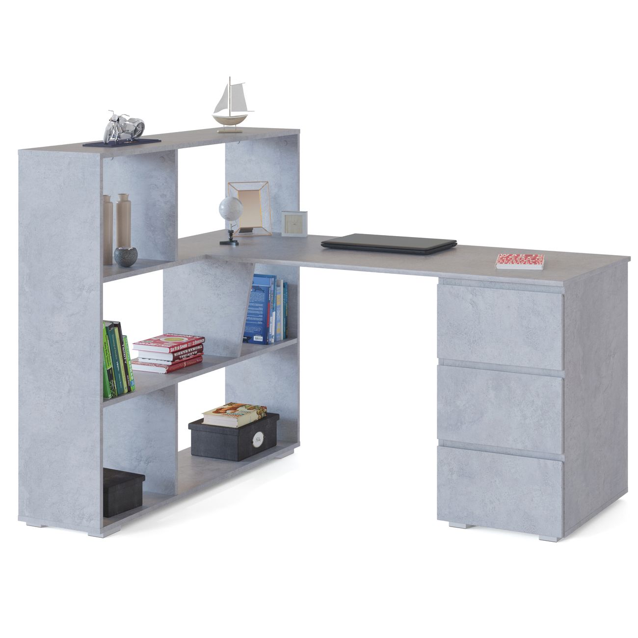 Стол компьютерный Сокол Меб.фабрика СПм-20 Бетон