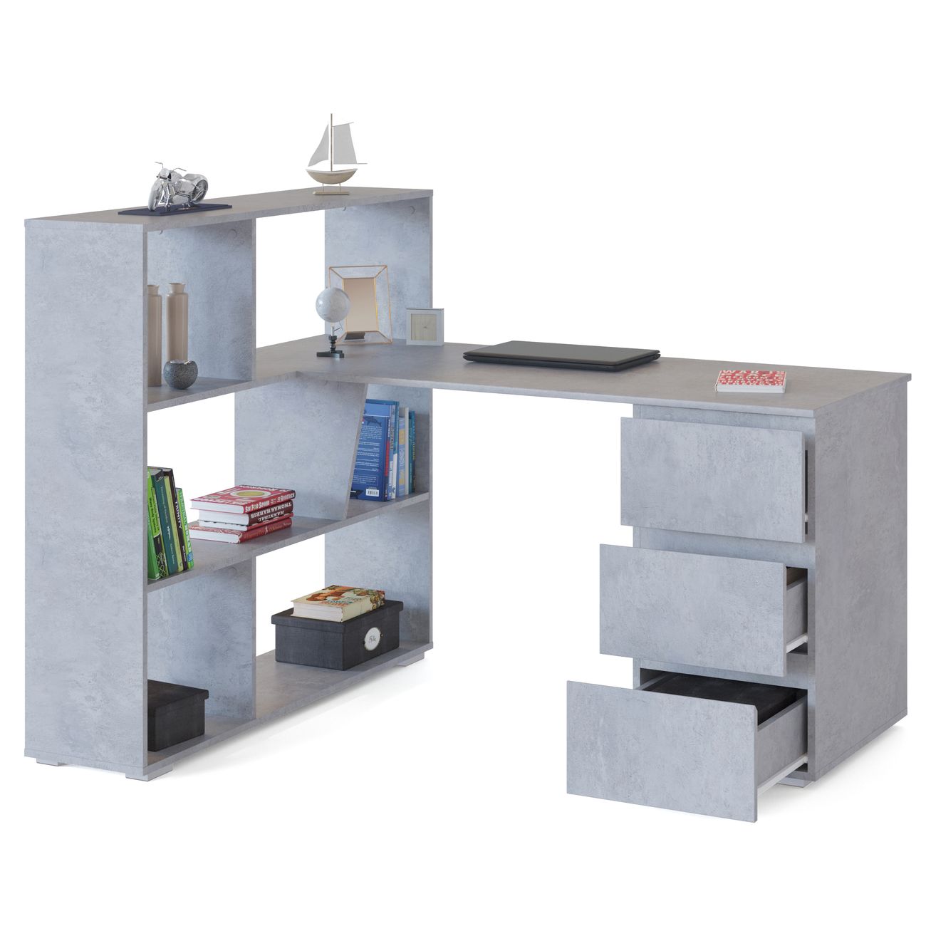 Стол компьютерный Сокол Меб.фабрика СПм-20 Бетон