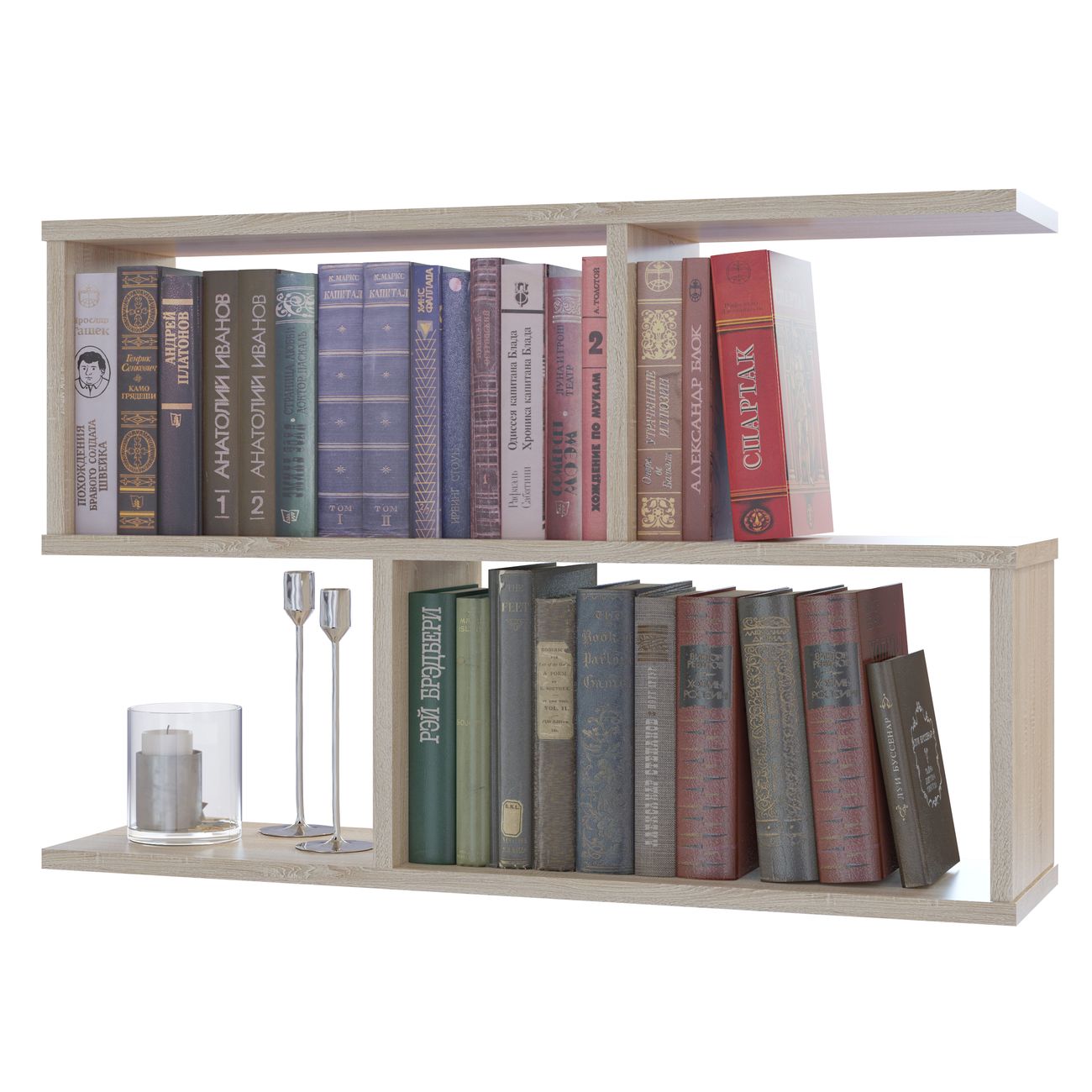 Полка книжная Сокол Меб.фабрика ПК-2 Дуб сонома