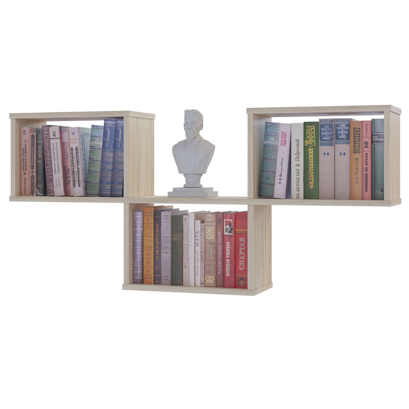 Полка книжная Сокол Меб.фабрика ПК-5 Дуб сонома