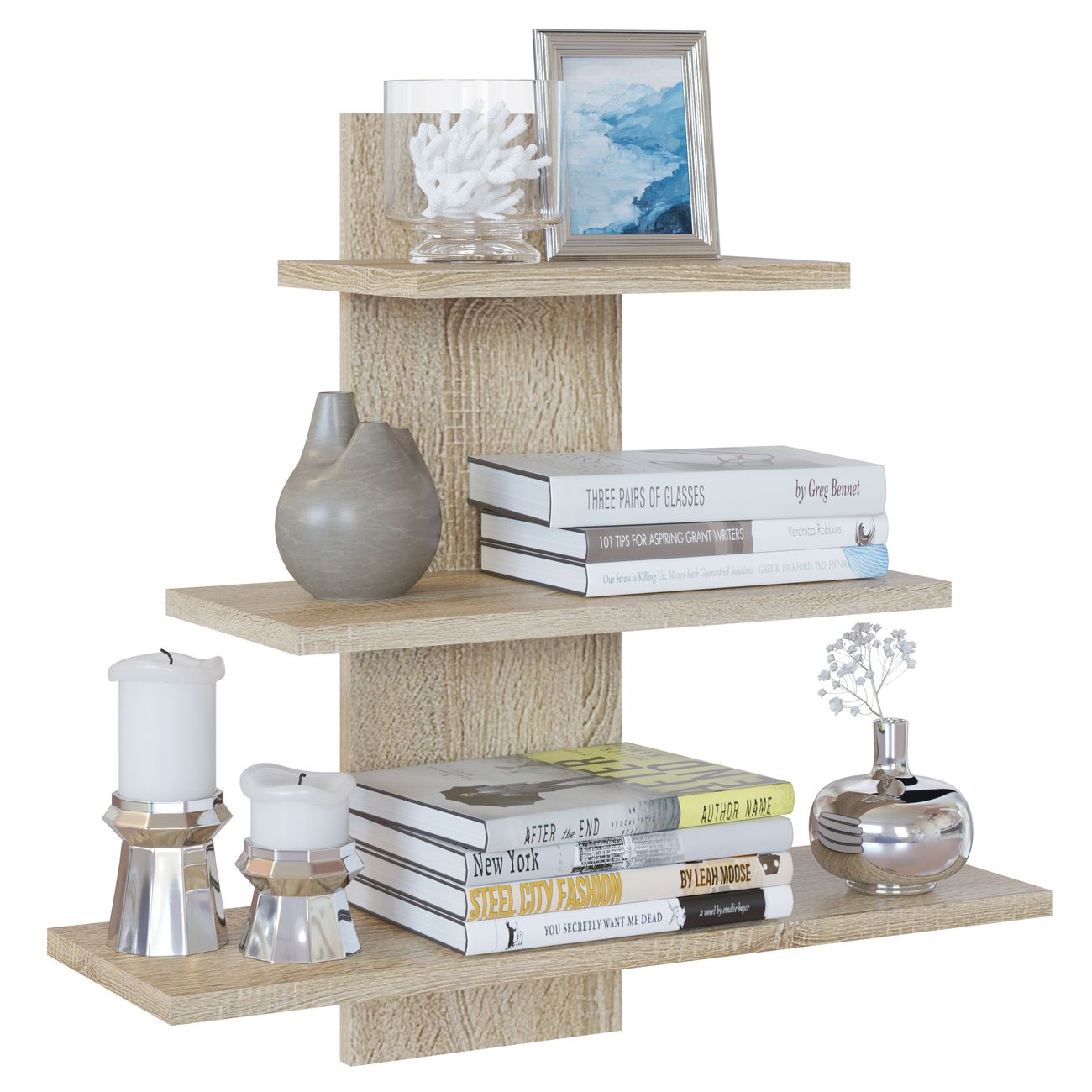 Полка книжная Сокол Меб.фабрика ПК-8 Дуб сонома