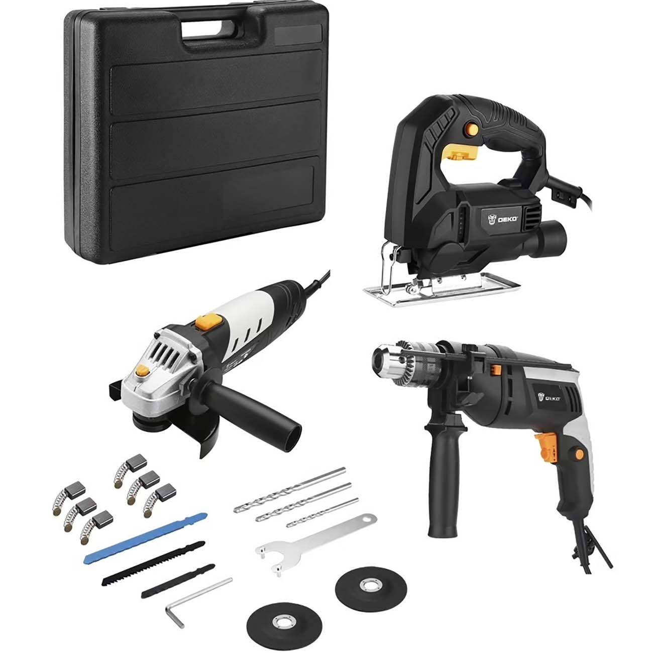 Набор электроинструмента DEKO DKID650W / DKAG650W / DKJS650