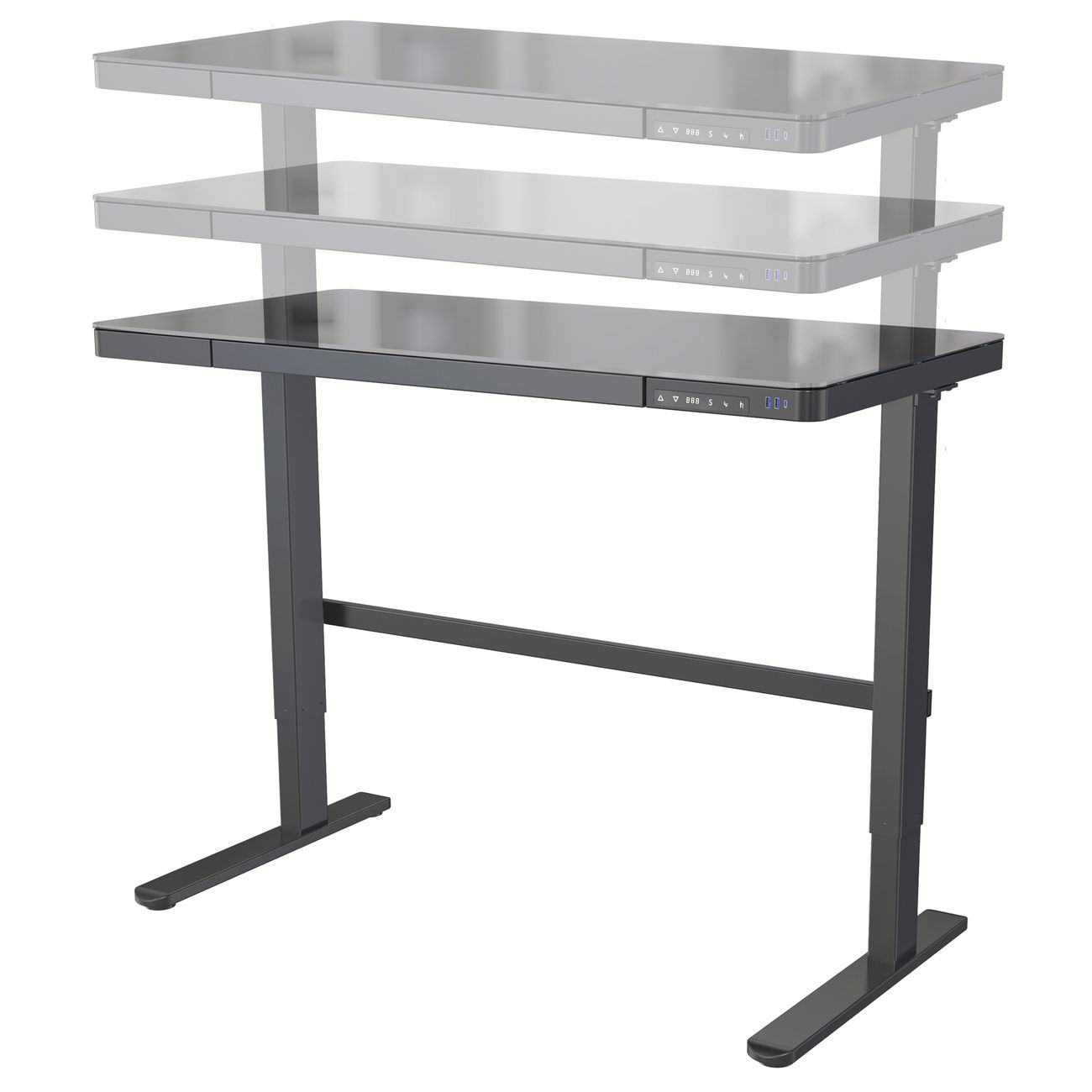 Стол компьютерный Cactus CS-EGD-BBK