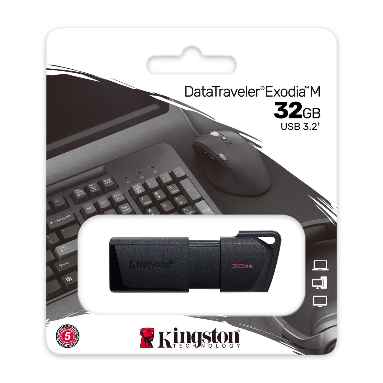 Флеш-диск Kingston DataTraveler Exodia M 32GB USB3.2 черный