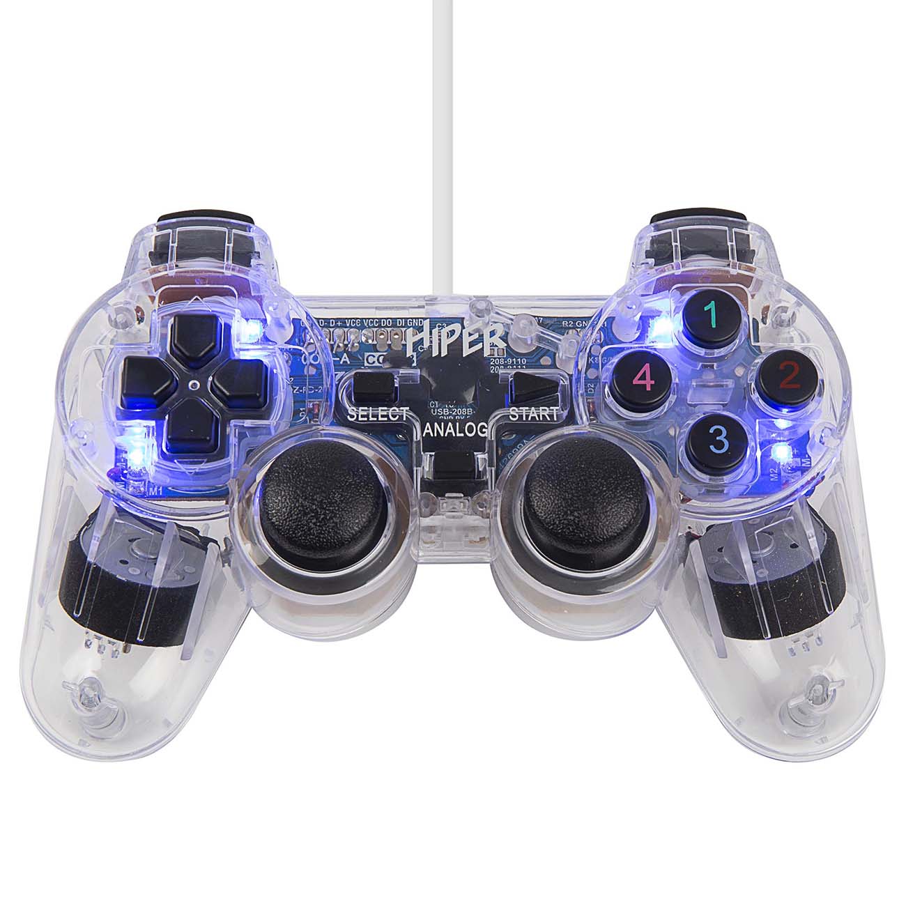 Геймпад HIPER GMP-002 Transparent+черный