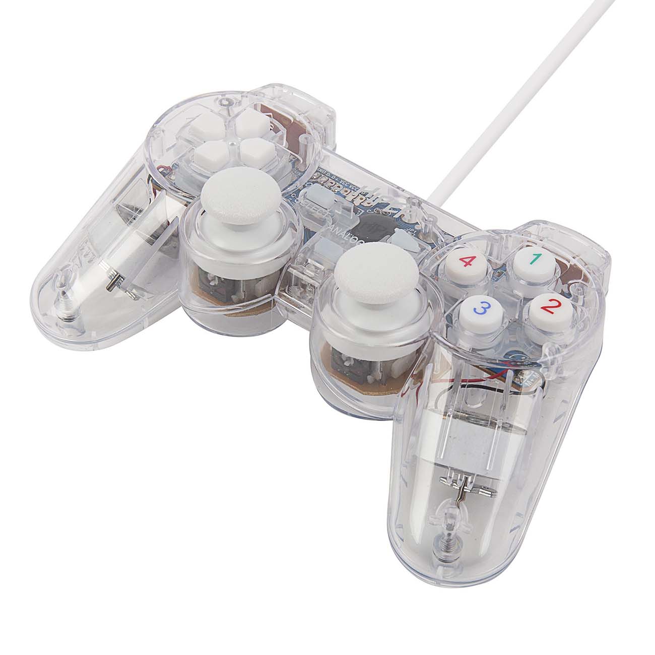 Геймпад HIPER GMP-003 Transparent+White