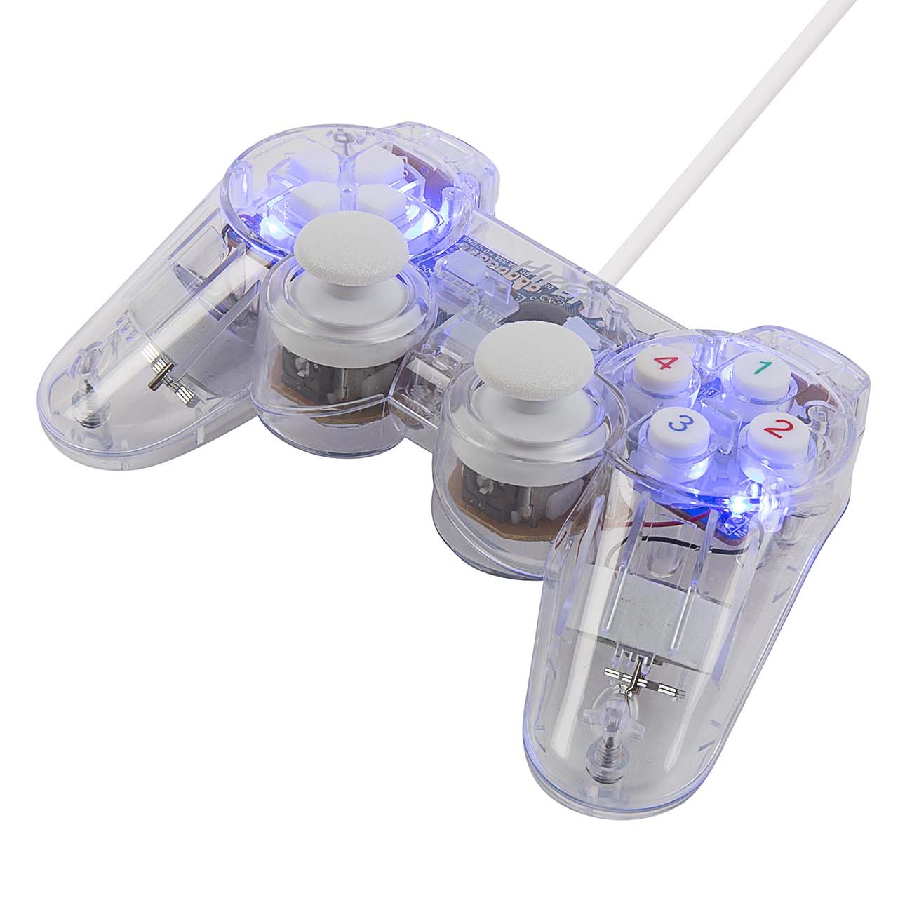 Геймпад HIPER GMP-003 Transparent+White