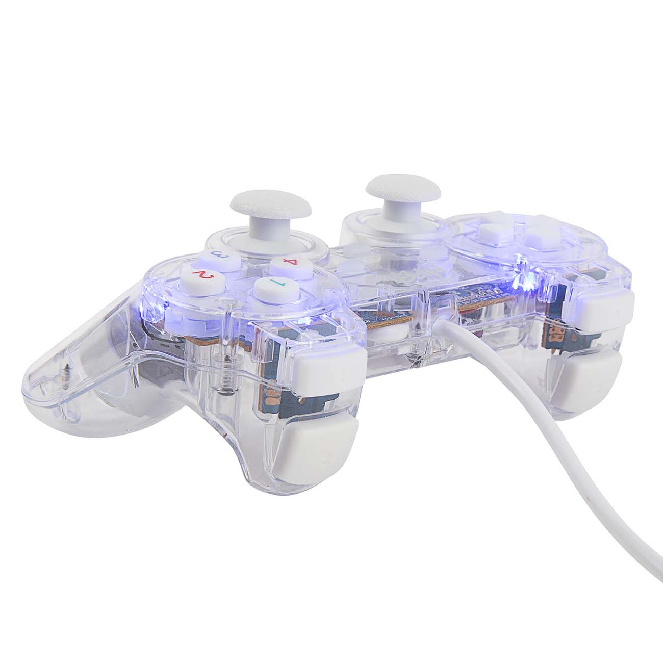 Геймпад HIPER GMP-003 Transparent+White