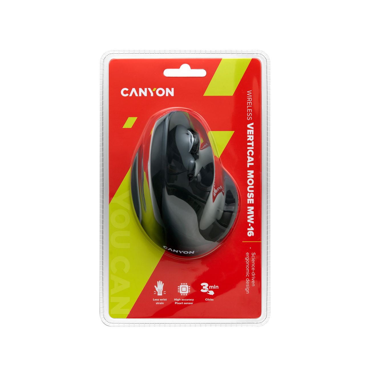 Мышь беспроводная Canyon MW-16 Wireless Black (CNS-CMSW16B)