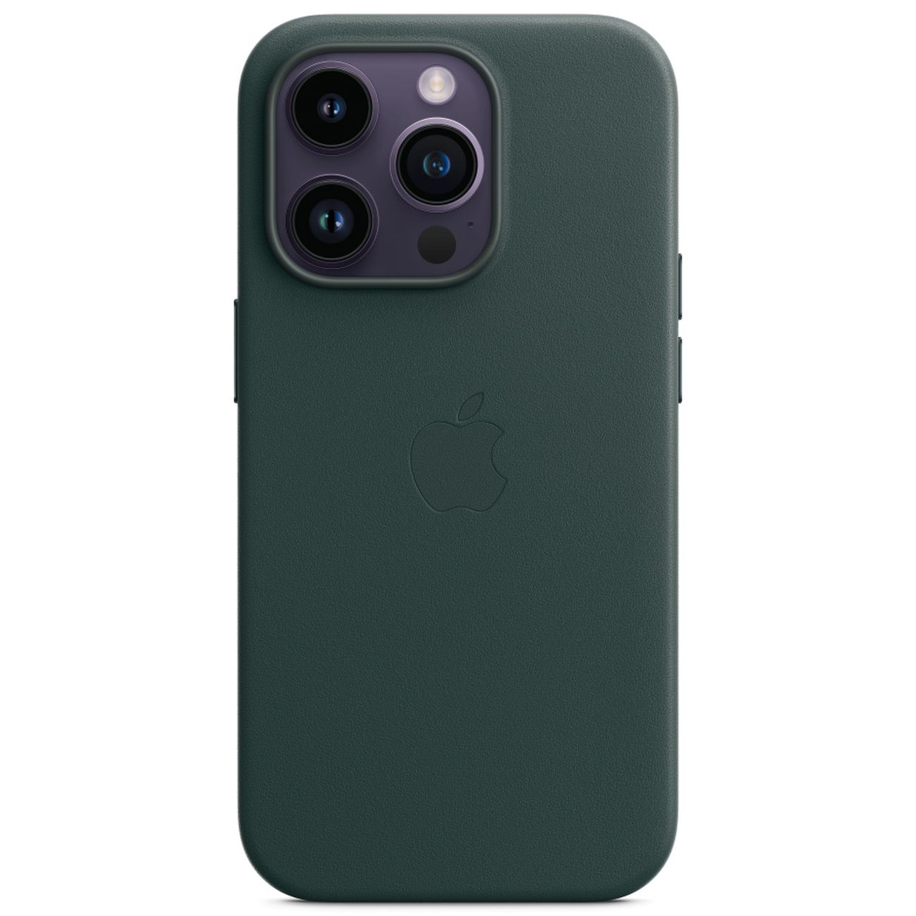 Чехол Apple iPhone 14 Pro Leather MagSafe лесной зеленый фото