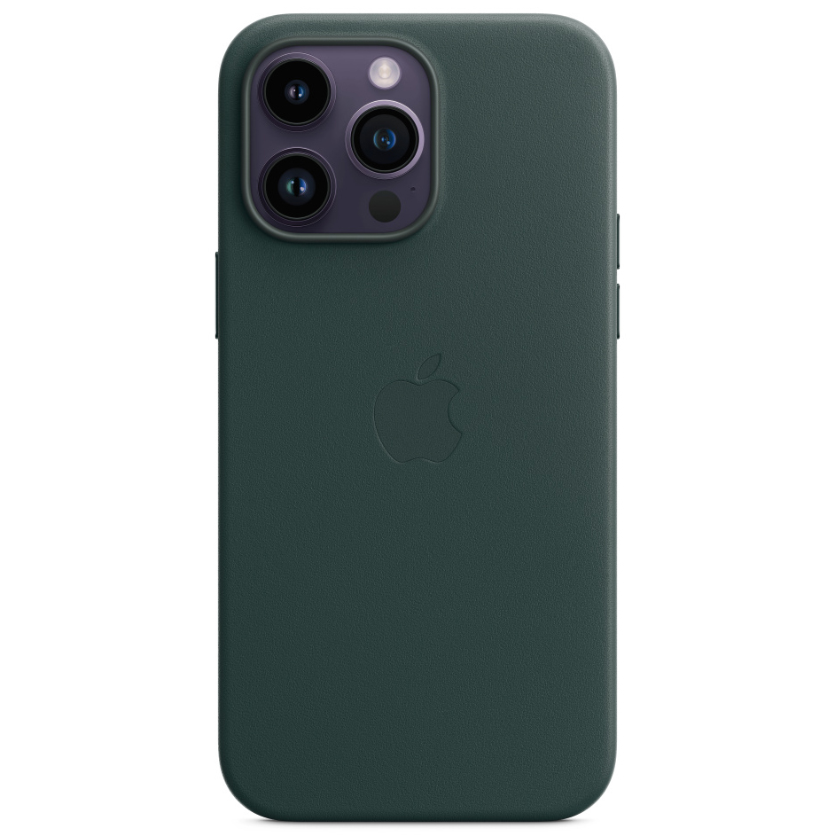 Чехол Apple iPhone 14 Pro Max Leather MagSafe лес