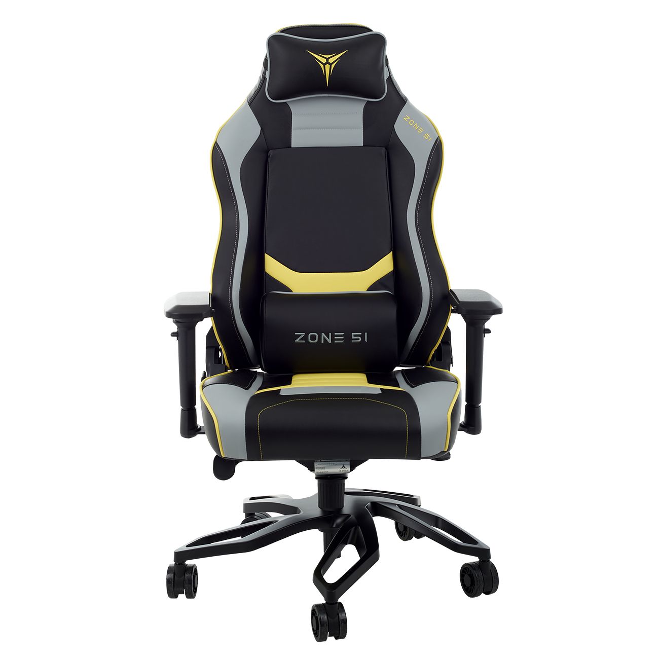 Кресло компьютерное игровое ZONE 51 Cyberpunk YG Yellow-grey