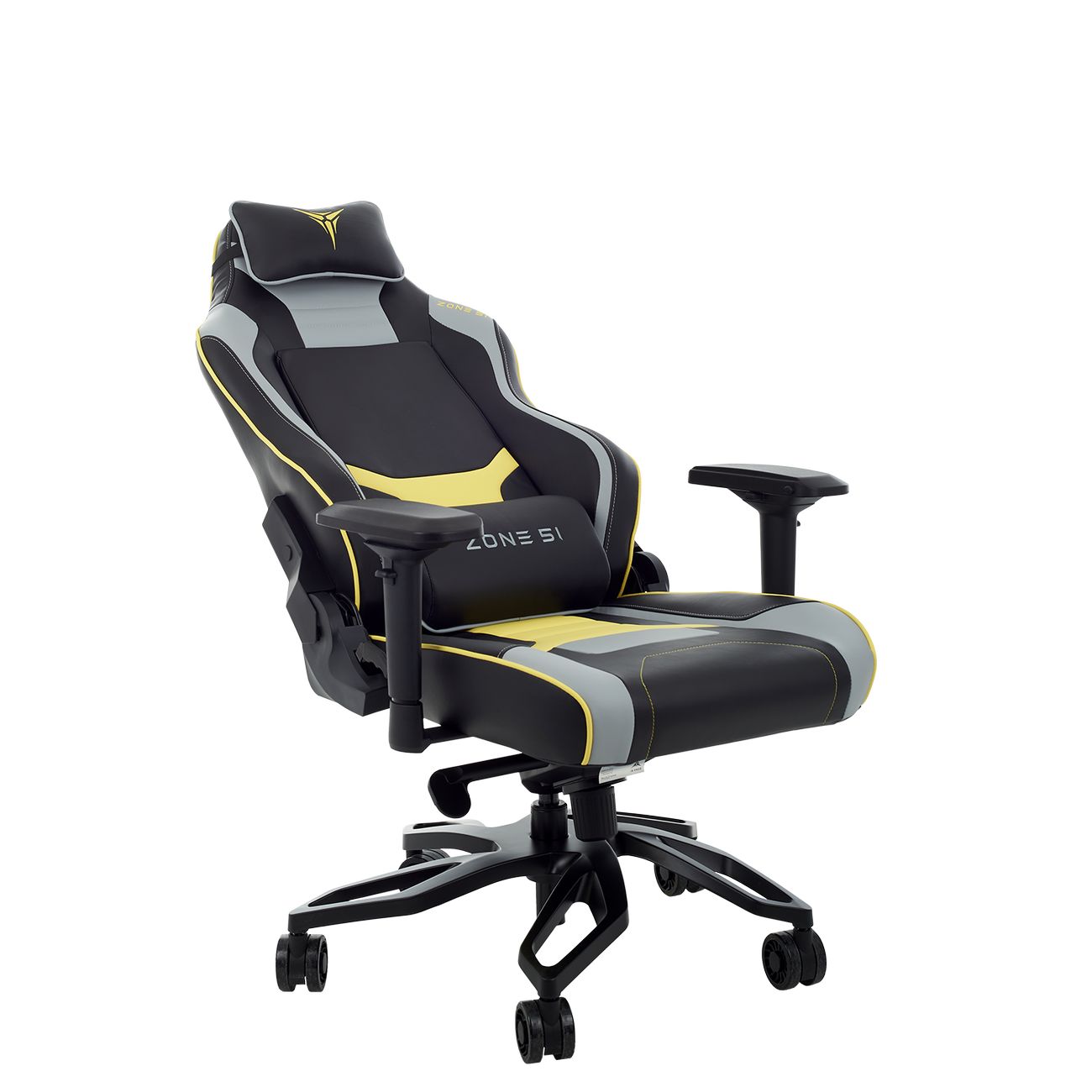 Кресло компьютерное игровое ZONE 51 Cyberpunk YG Yellow-grey