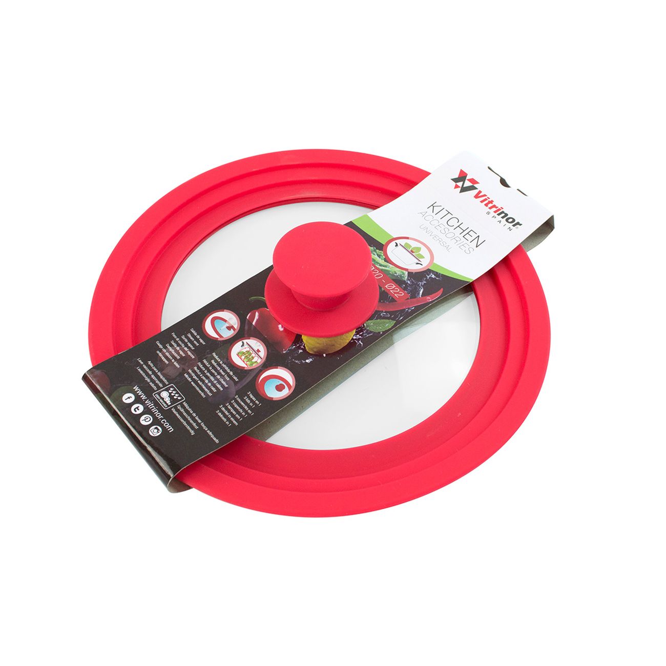 Крышка Vitrinor красная 24/26/28 1108669