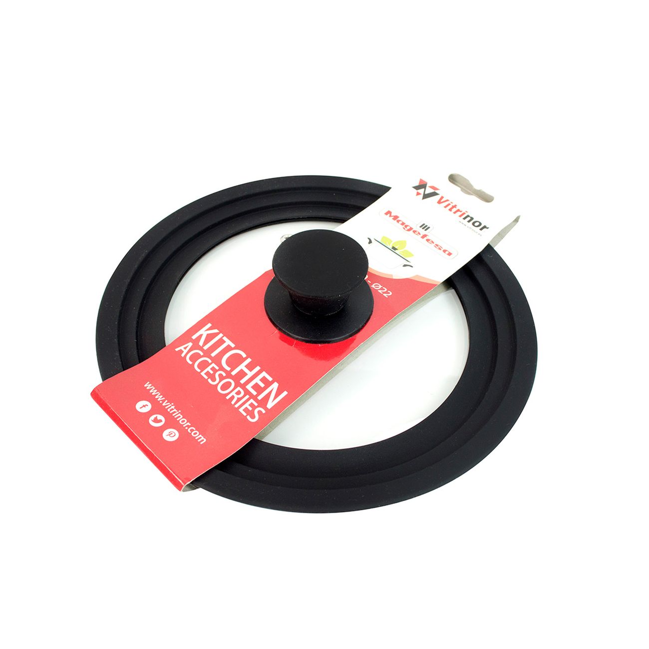 Крышка Vitrinor черная 20/22/24 1108395