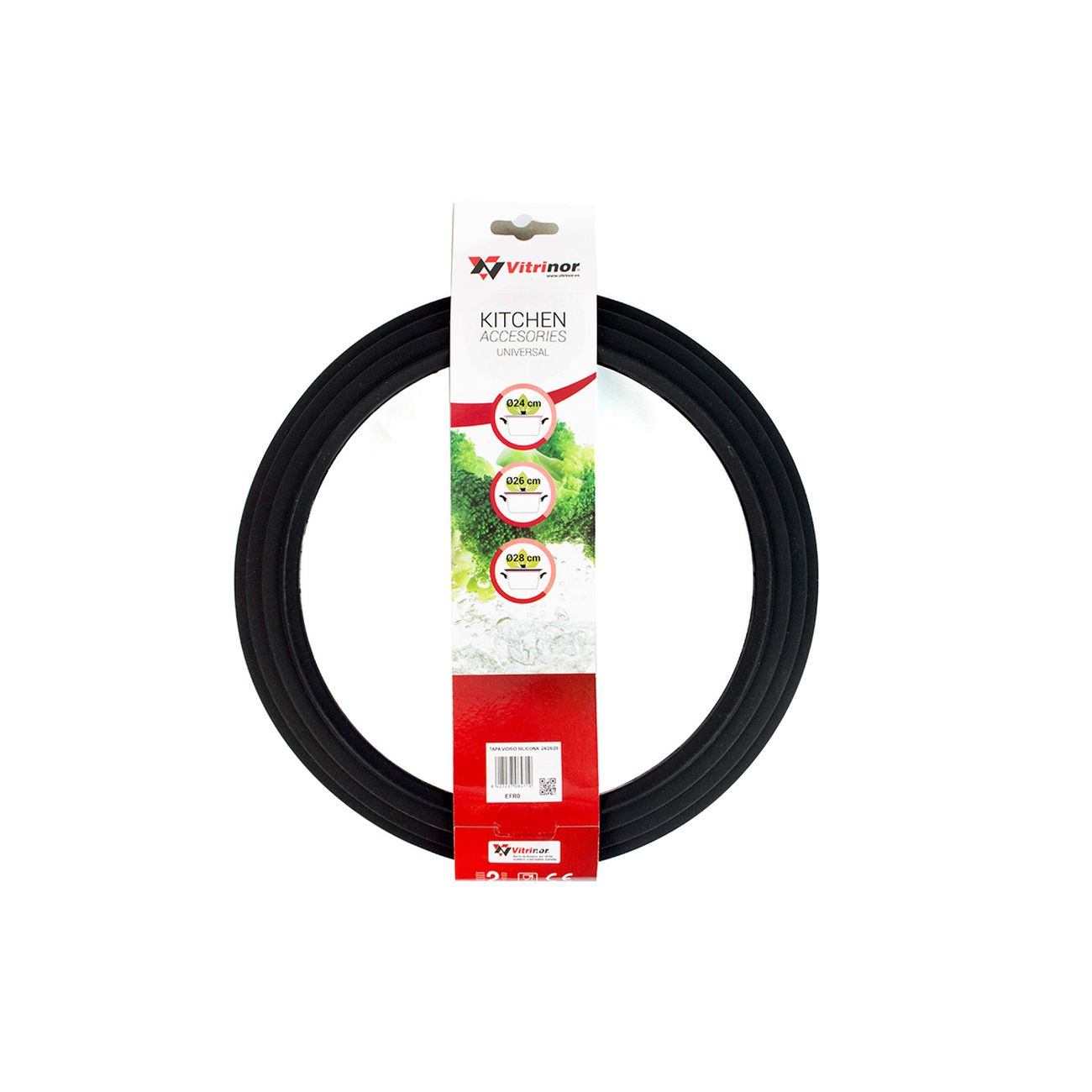 Крышка Vitrinor черная 24/26/28 1108471