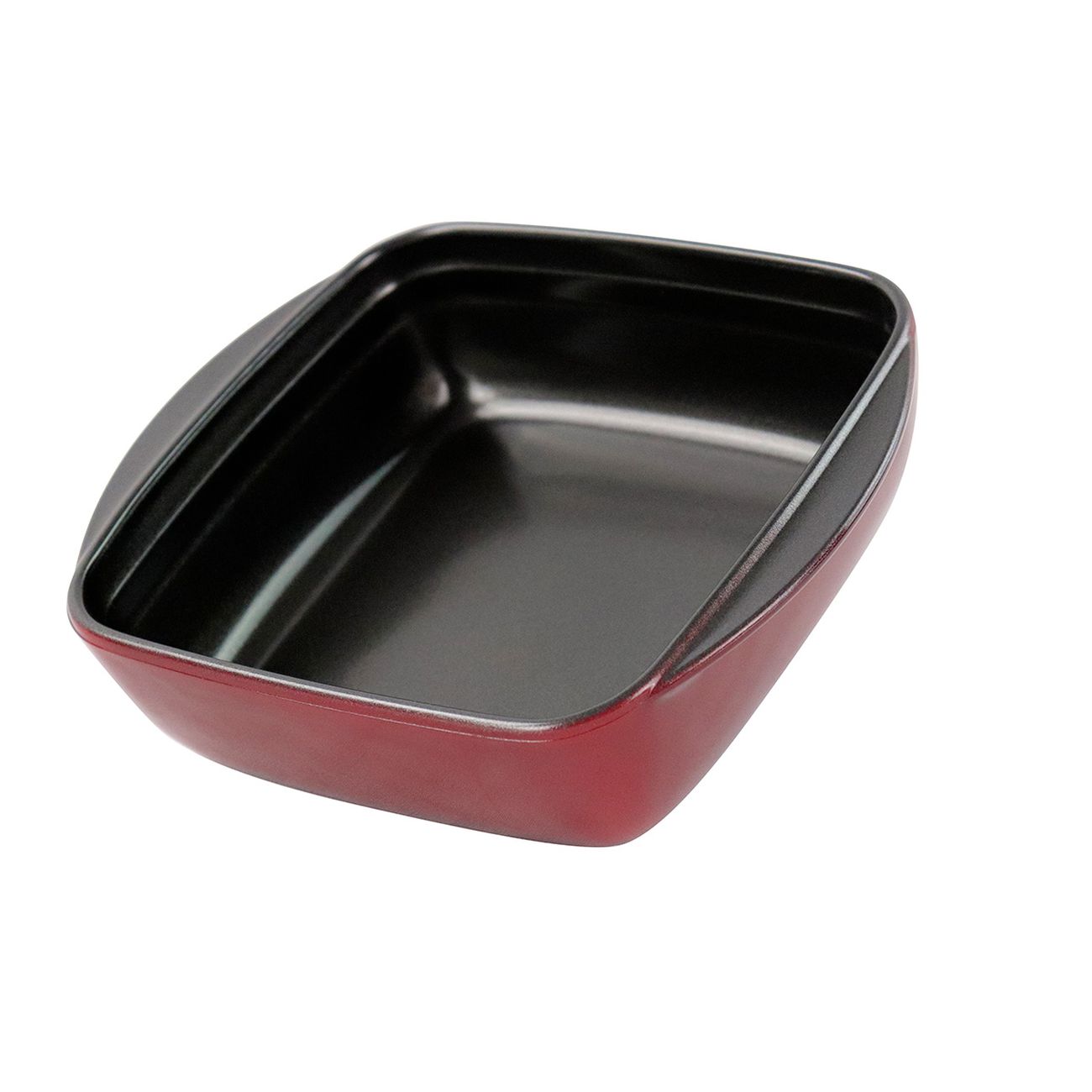 Форма для выпекания (стекло) Vitrinor квадратная красная 16/16/5 1400001