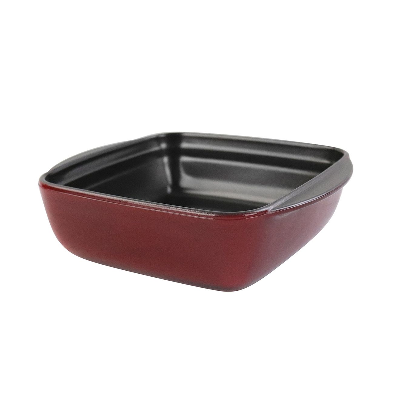 Форма для выпекания (стекло) Vitrinor квадратная красная 16/16/5 1400001