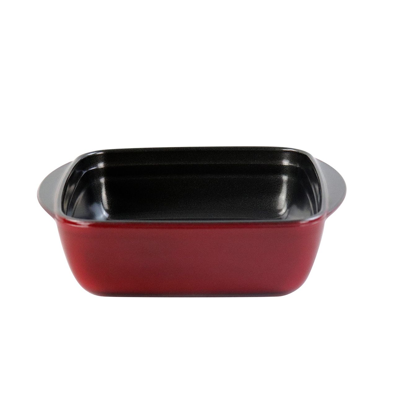 Форма для выпекания (стекло) Vitrinor квадратная красная 16/16/5 1400001