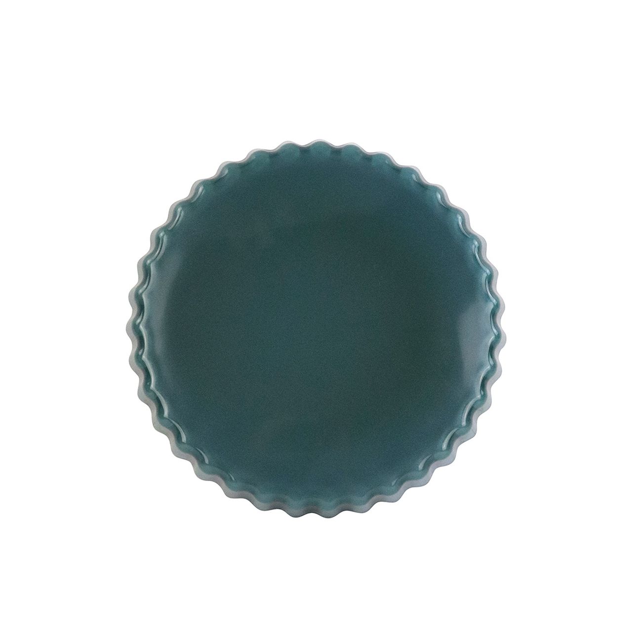 Форма для выпекания (стекло) Vitrinor круглая волнистая голубая 26/3 1400010