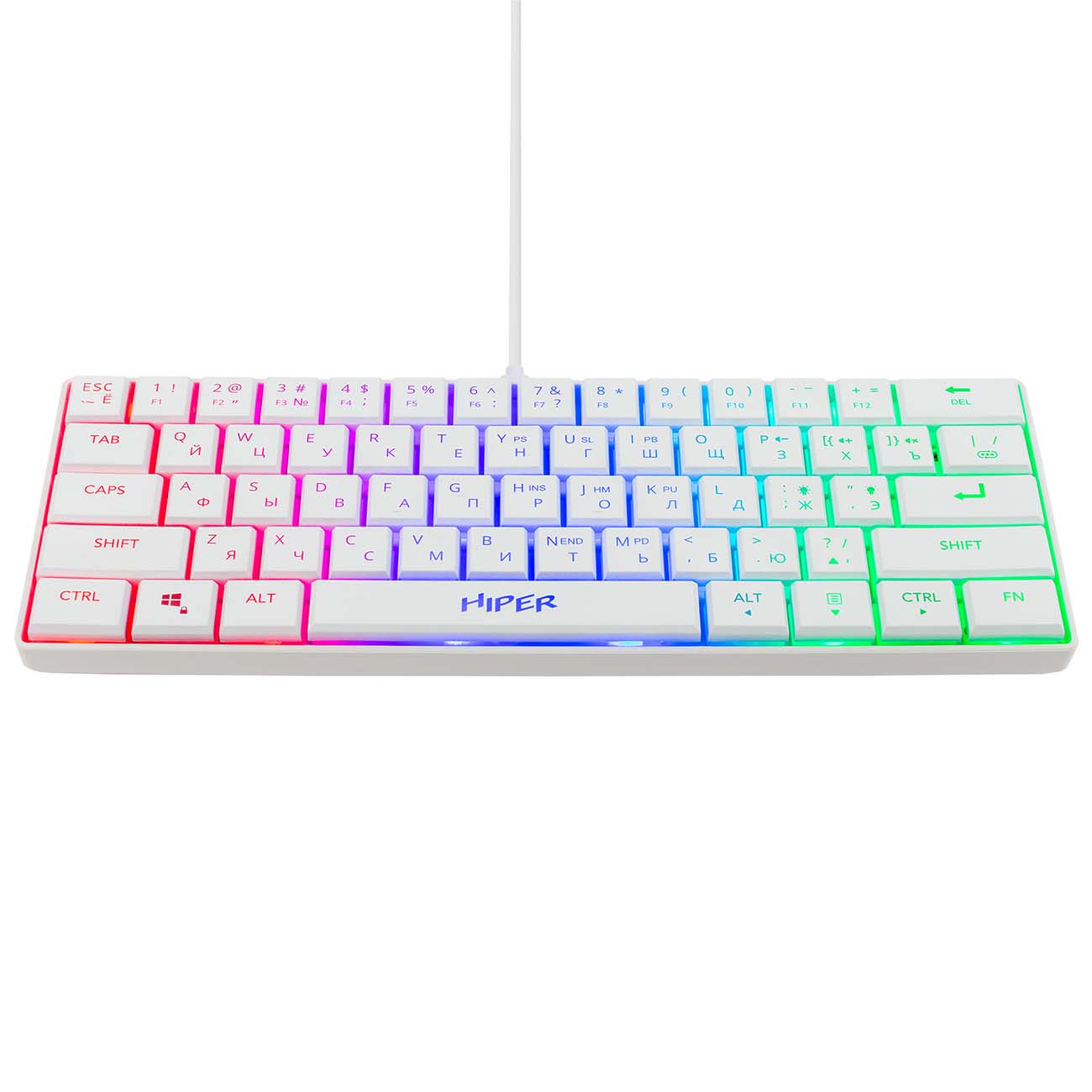 Игровая клавиатура HIPER Vengeance White (KGM6X)