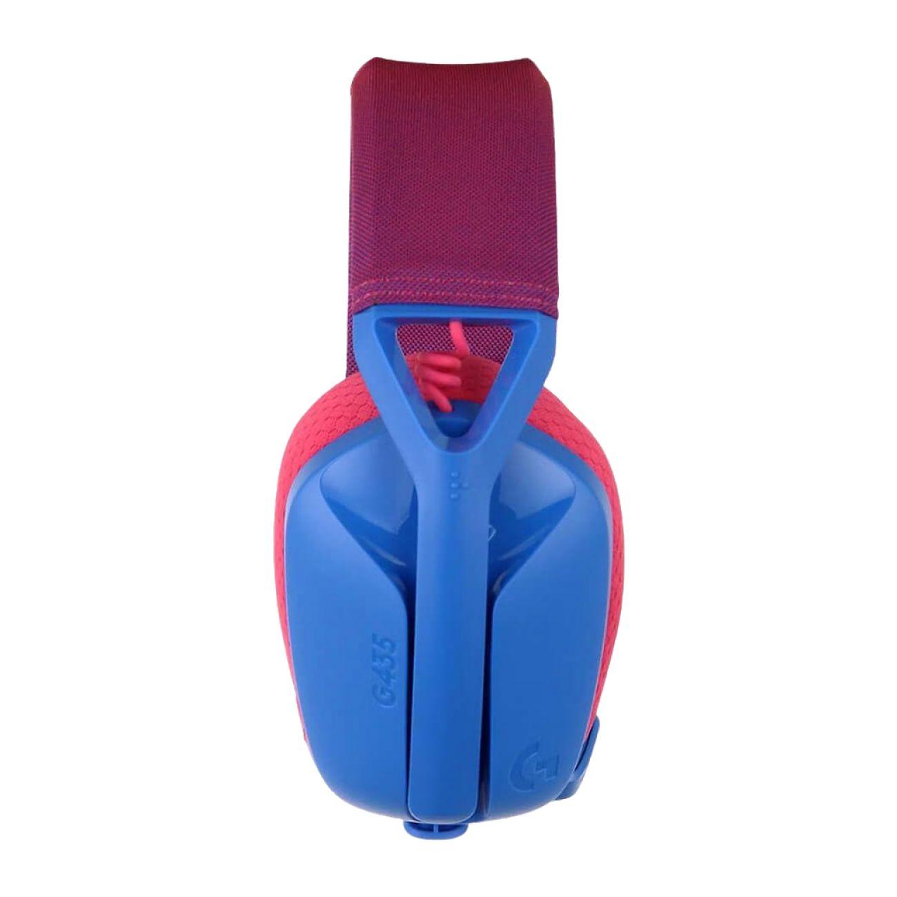 Игровые наушники Logitech G435 Lightspeed Blue and Raspberry