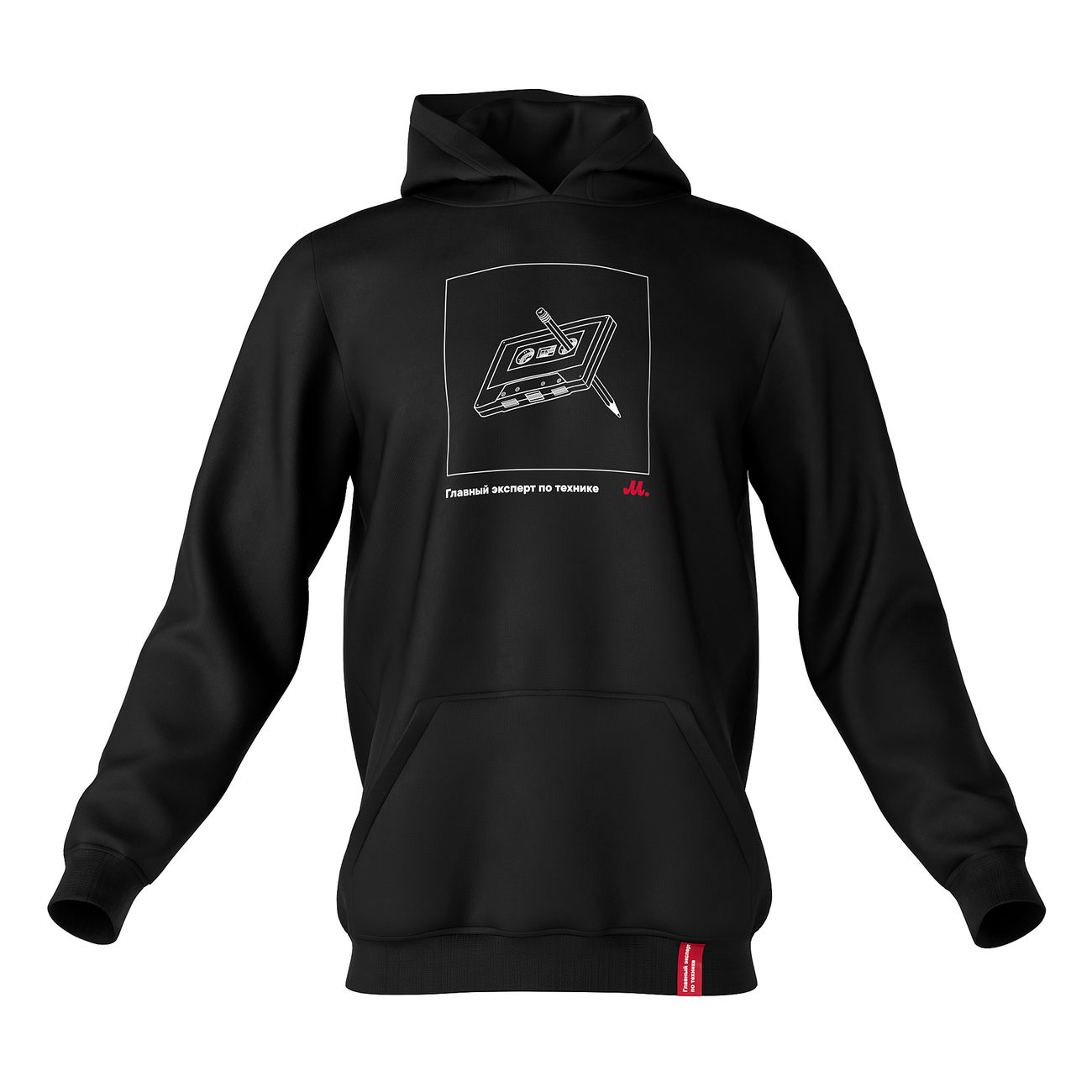 Худи М.Видео Техничный подход, черное (M)