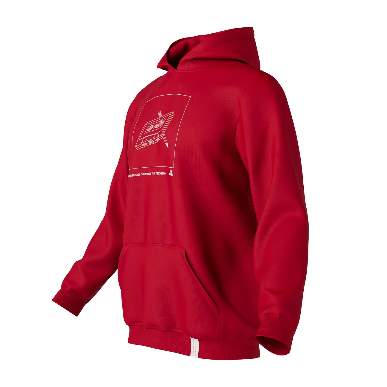 Худи М.Видео Техничный подход, красное (S)