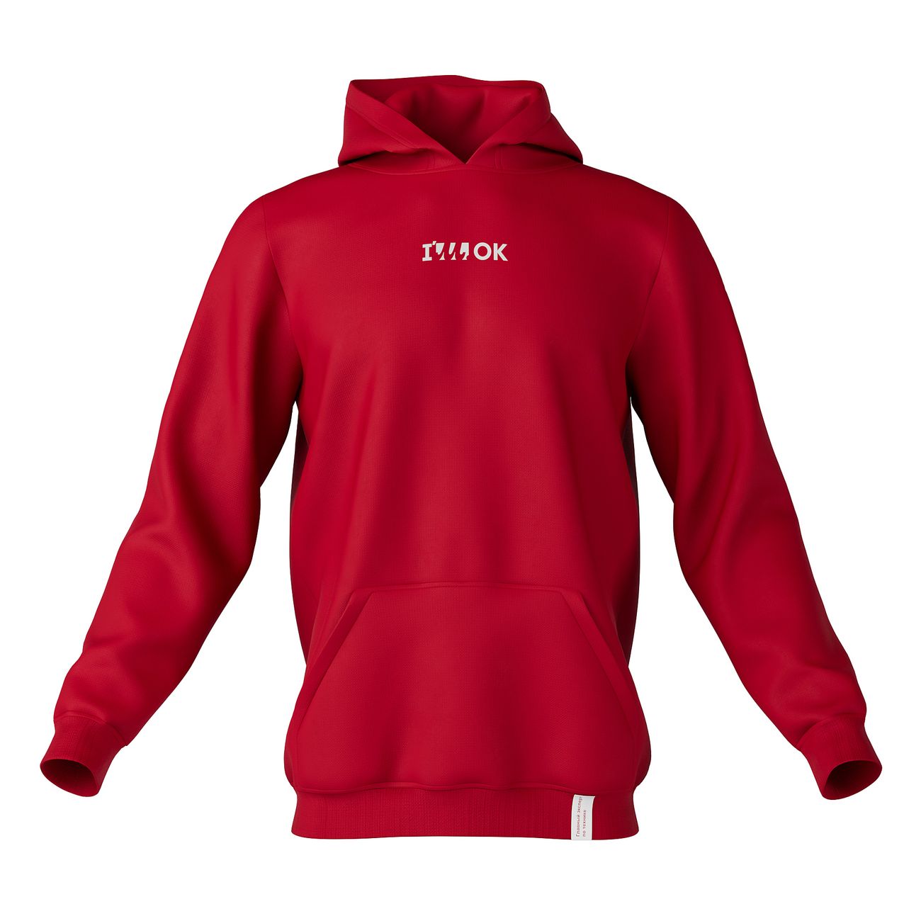 Худи М.Видео I'M OK, красное (S)