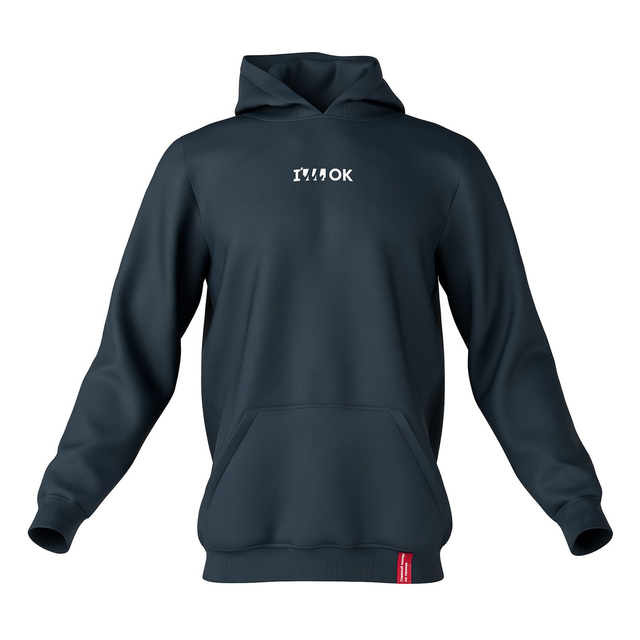 Худи М.Видео I'M OK, серое (S)